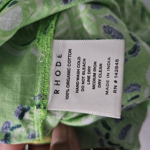 Rhode Green Willow Mini Skirt in Lime Diamond Stitch NWT - Picture 12 of 12